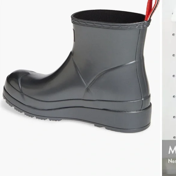 Hunter Charcoal Platform Rain Boots - Picture 2 of 9